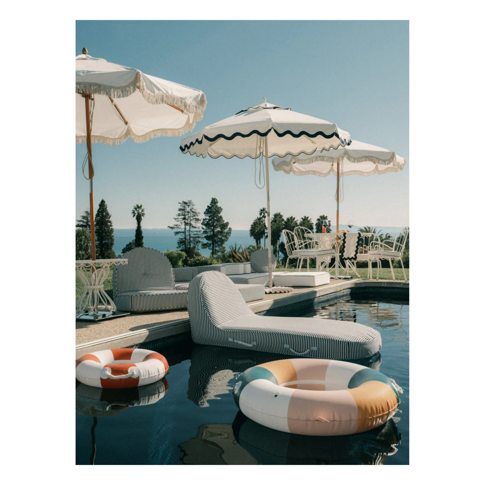 Matelas de piscine flottant | Bleu marine- Image produit n°2