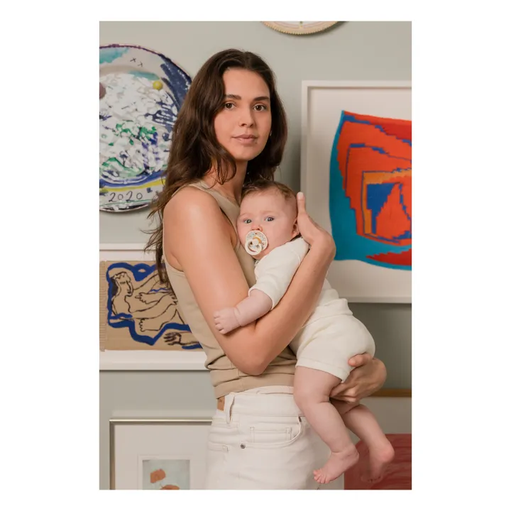 Chupetes de caucho natural Bibs x Liberty - Juego de 2 | Azul Cielo- Imagen del producto n°2