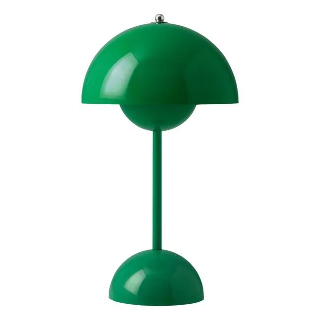 Lampe à poser portative Flowerpot VP9, Verner Panton | Vert