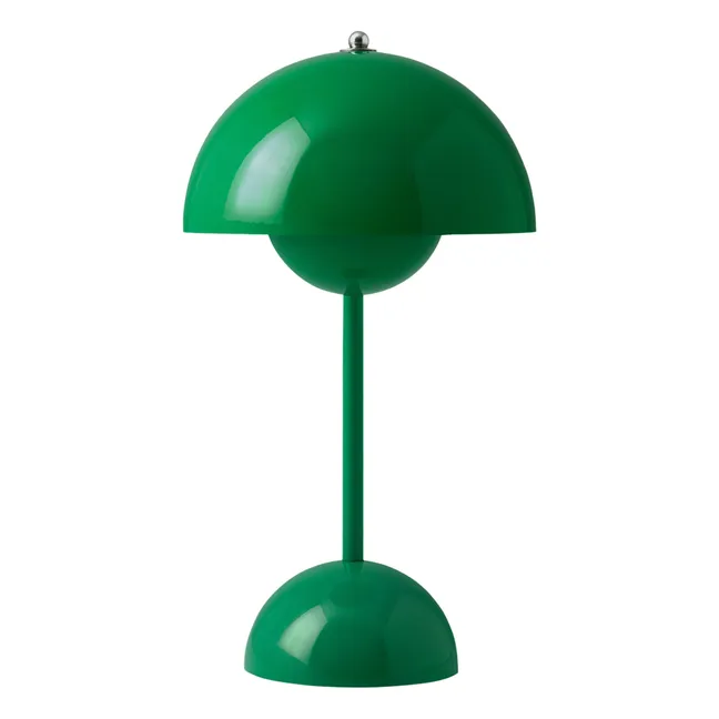 VP9 Flowerpot Portable Table Lamp, Vernon Panton | Green