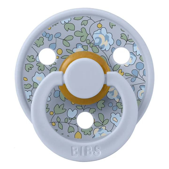 Chupetes de caucho natural Bibs x Liberty - Juego de 2 | Azul Cielo- Imagen del producto n°7