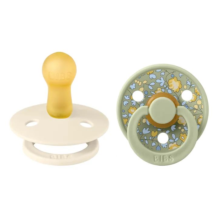 Chupetes de caucho natural Bibs x Liberty - Juego de 2 | Salvia- Imagen del producto n°3