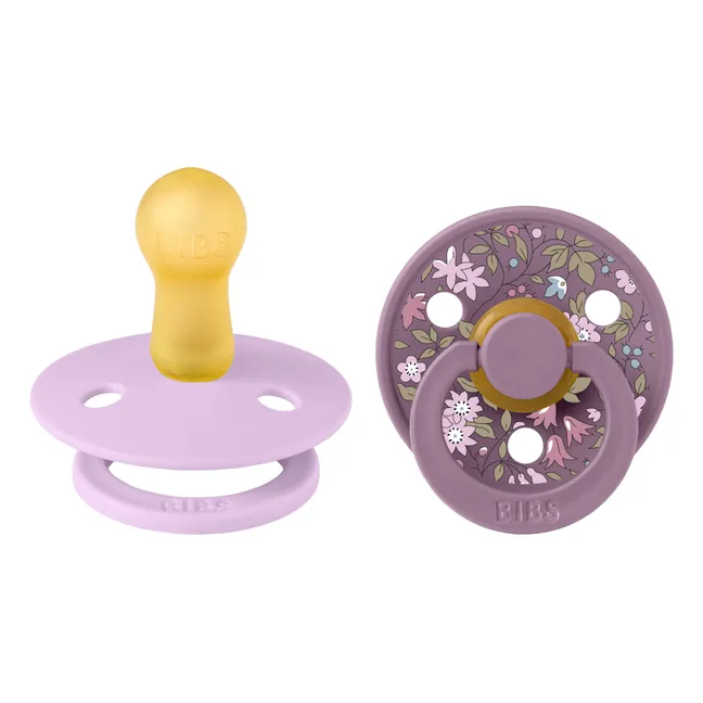 Ciucci in silicone Bibs x Liberty - Set di 2 | Viola