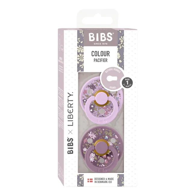Ciucci in silicone Bibs x Liberty - Set di 2 | Viola