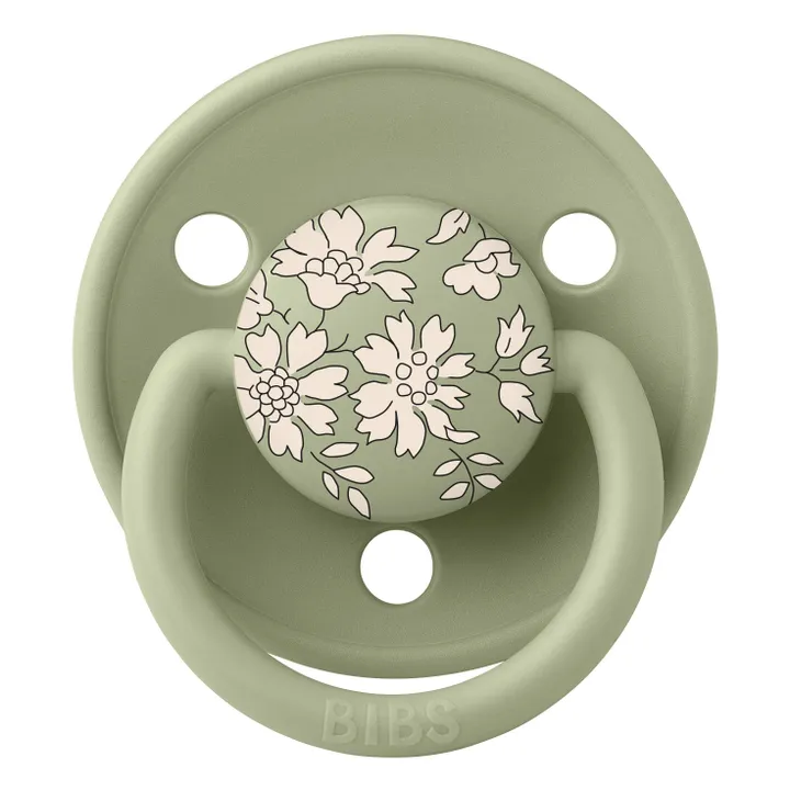 Bibs x Liberty Natural Rubber Pacifiers - Set of 2 | Sage- Product image n°4