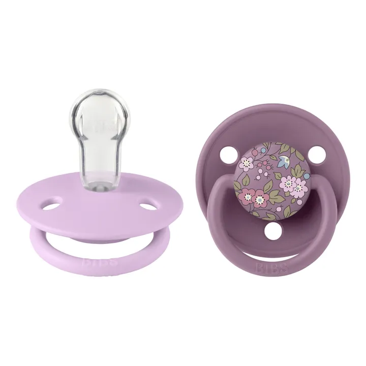 Chupetes de silicona Bibs x Liberty - Juego de 2 | Malva- Imagen del producto n°1