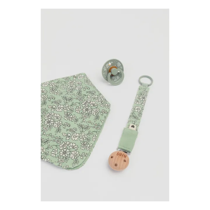 Pacifier clip - Bibs x Liberty | Sage- Product image n°1