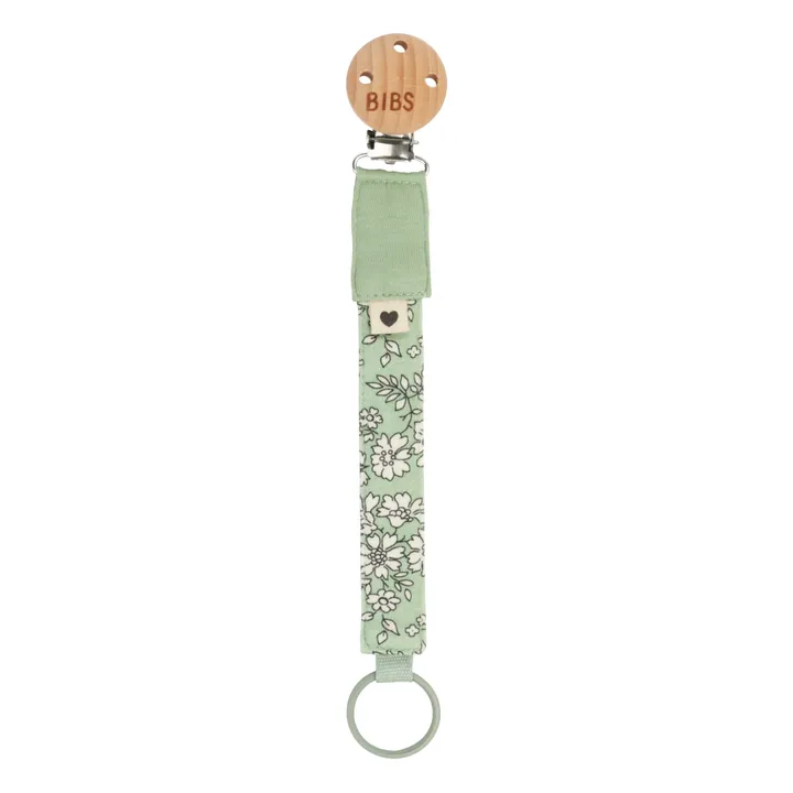 Pacifier clip - Bibs x Liberty | Sage- Product image n°0