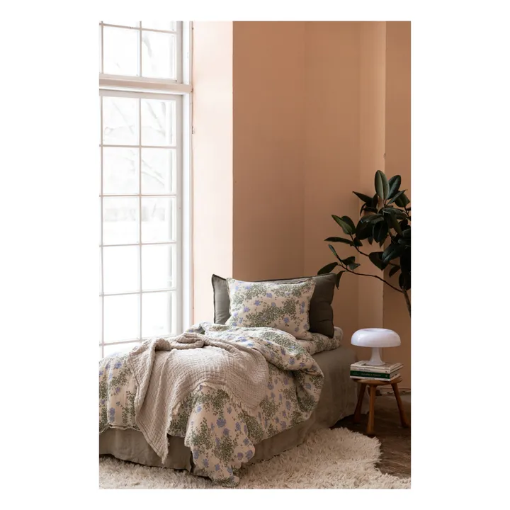 Plumbago Organic Cotton Bedding Set | Blue- Product image n°1