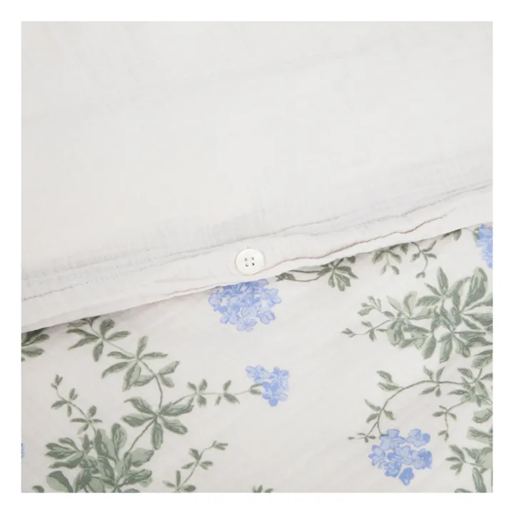 Plumbago Organic Cotton Bedding Set | Blue- Product image n°4