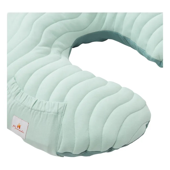 Coussin d'allaitement gonflable | Bleu céladon