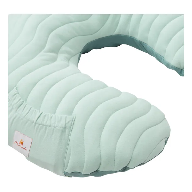 Inflatable Nursing Pillow | Celadon Blue