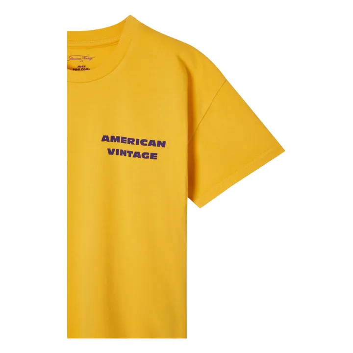 Straight Printed T-shirt | Yellow- Product image n°1