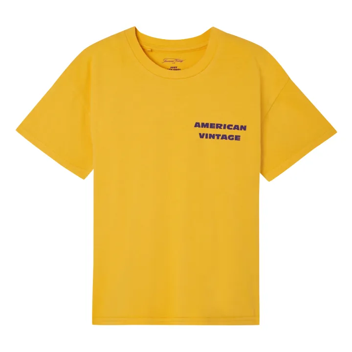 Straight Printed T-shirt | Yellow- Product image n°3
