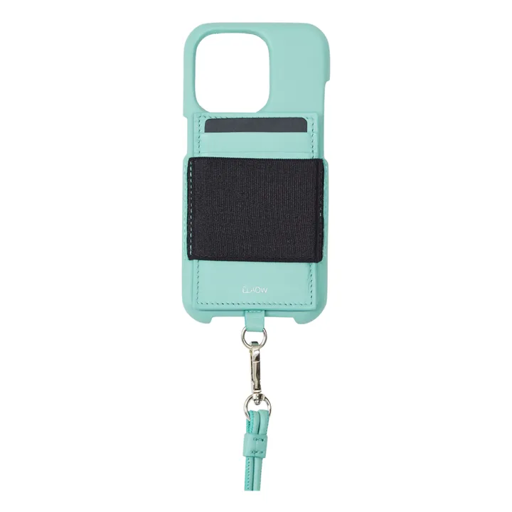 Phone Case and Card Holder | Aqua- Product image n°0