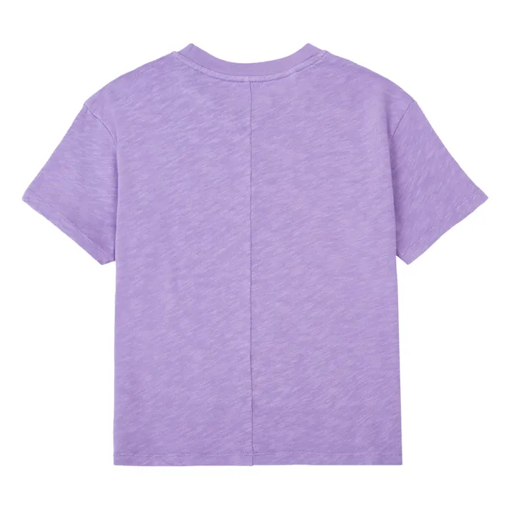 T-Shirt Unifarben | Violett- Produktbild Nr. 2