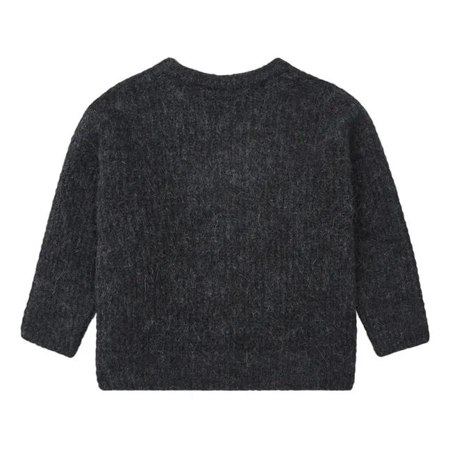 East Alpaca sweater | Charcoal grey