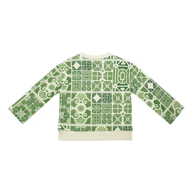 Sweatshirt Homey Bedruckt | Grün