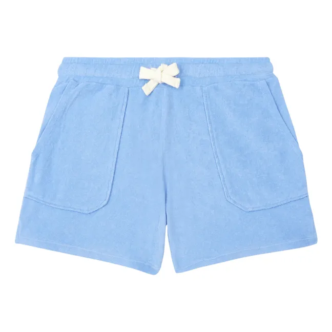Pantalones cortos de rizo Timoe | Azul Cielo