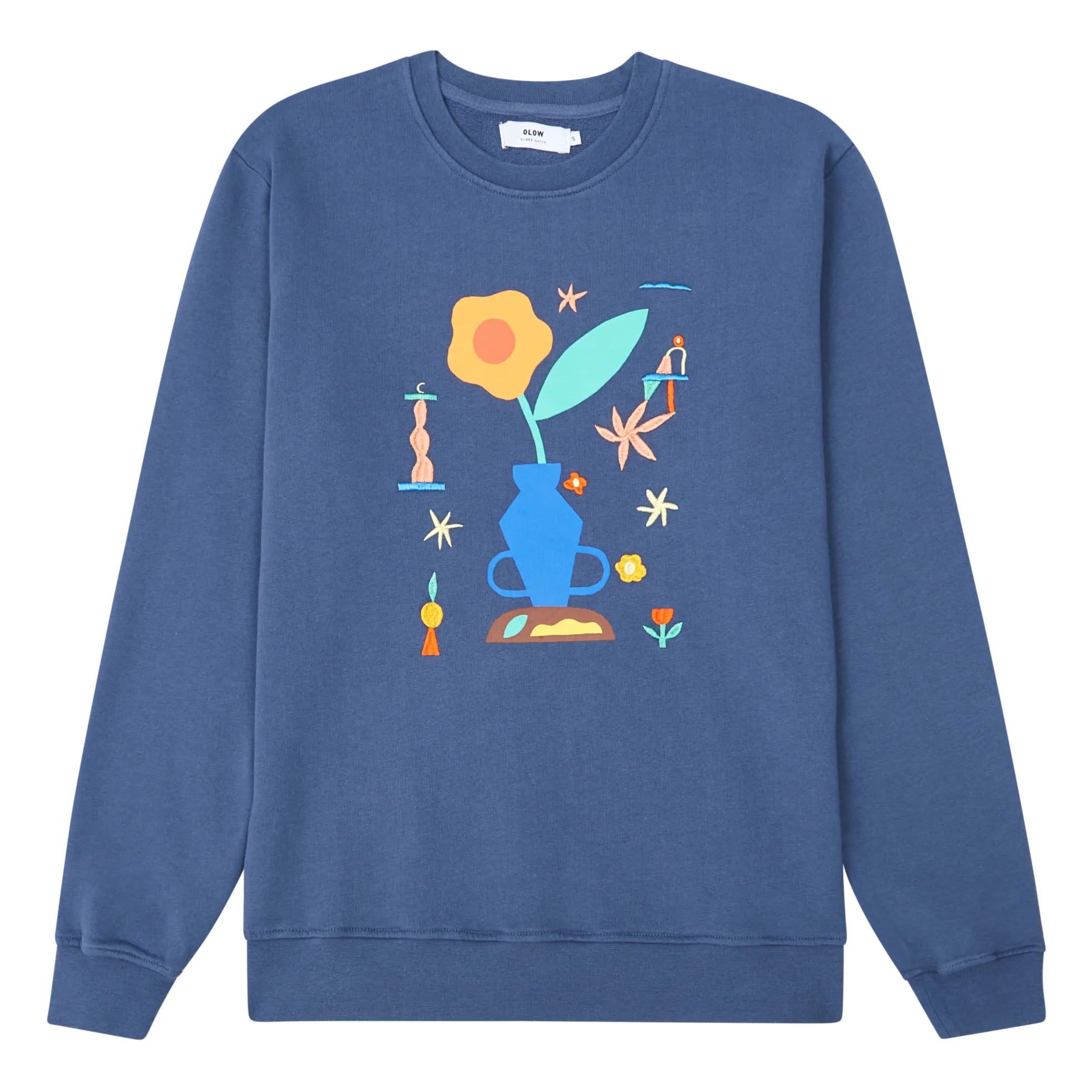 Olow Unisex Blue Amphora Sweater