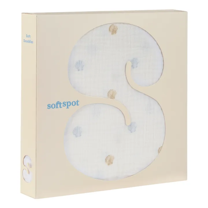 Lange d'emmaillotage Seaside en coton bio | Seaside- Image produit n°0