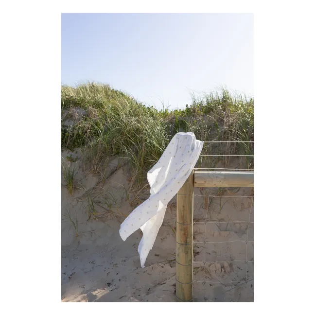 Organic cotton swaddlle blanket 120x120 cm | Seaside
