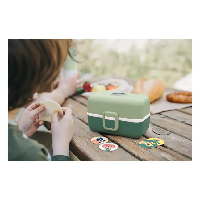 MB Tresor adaptable children's Bento with 3 compartments  | Green