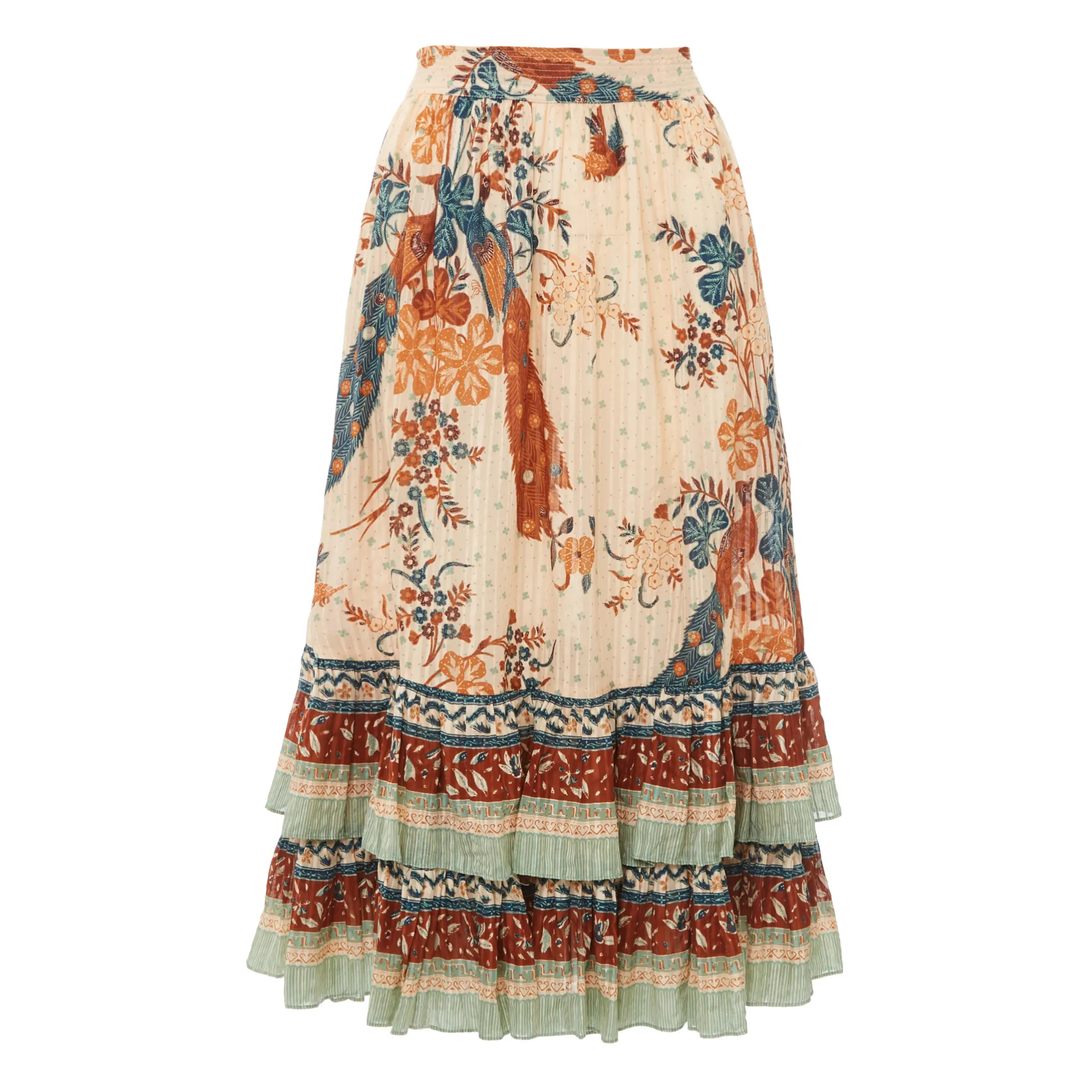 Ulla Johnson Rust Zadie Skirt