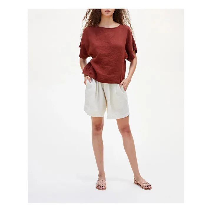 Pantaloncini in lino Carpenter | Bianco- Immagine del prodotto n°1
