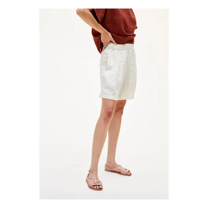 Pantaloncini in lino Carpenter | Bianco- Immagine del prodotto n°2