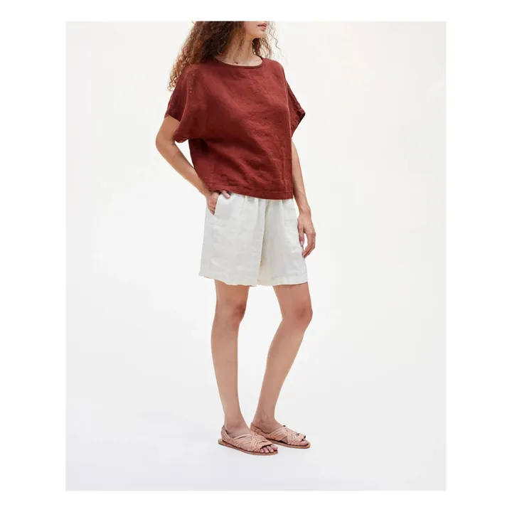 Pantaloncini in lino Carpenter | Bianco- Immagine del prodotto n°3