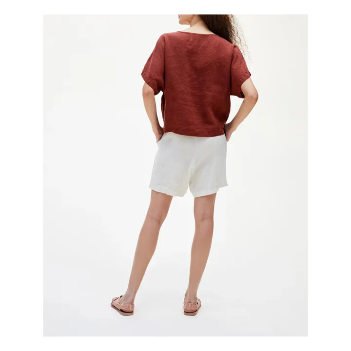 Pantaloncini in lino Carpenter | Bianco- Immagine del prodotto n°4