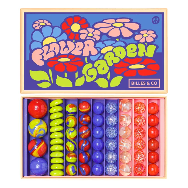 Flower Garden Set of 53 marbles