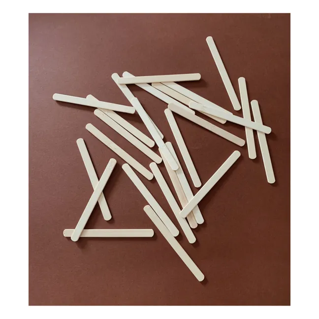 Reusable bamboo sticks - set of 25