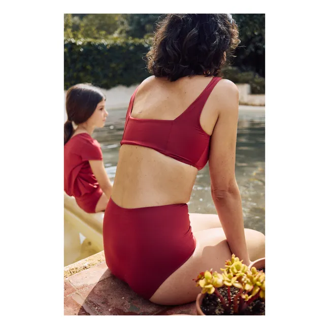 Mariotta Recycled Polyamide Bikini Top - Women’s Collection | Raspberry red