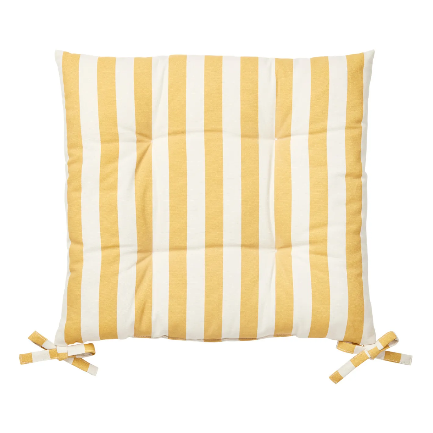 Broste Copenhagen Sunflower Yellow Franca Cotton Chair Cushion