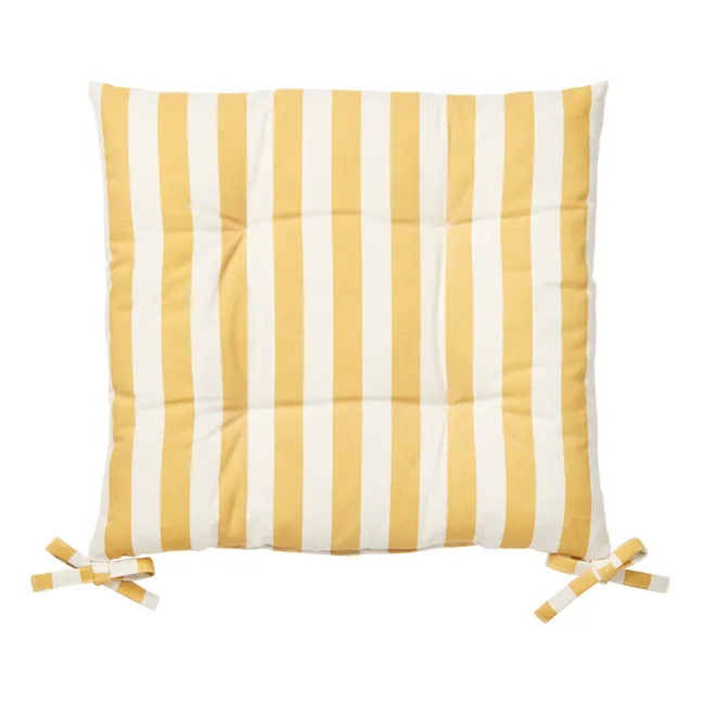 Cojín para silla de algodón Franca | Amarillo Girasol