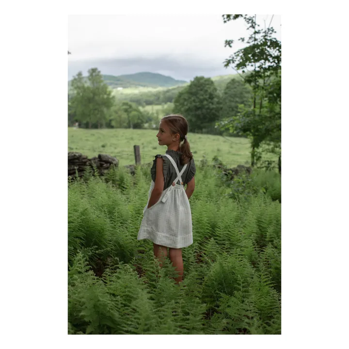 Soor Ploom - Eloise Linen Apron Dress - Ecru | Smallable 