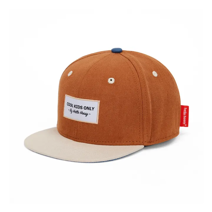 Plain Flat Visor Cap | Orange Rouille- Product image n°0