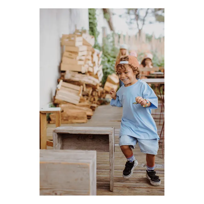 Casquette Visière Plate Unie | Orange Rouille