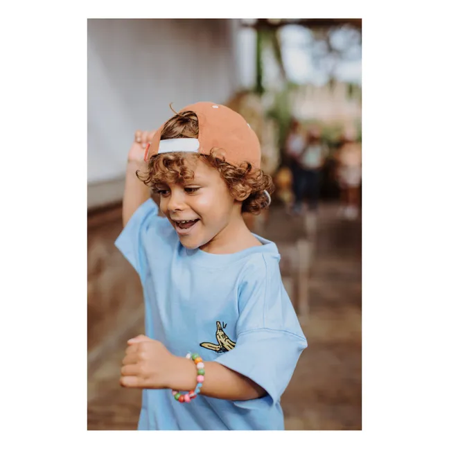 Casquette Visière Plate Unie | Orange Rouille