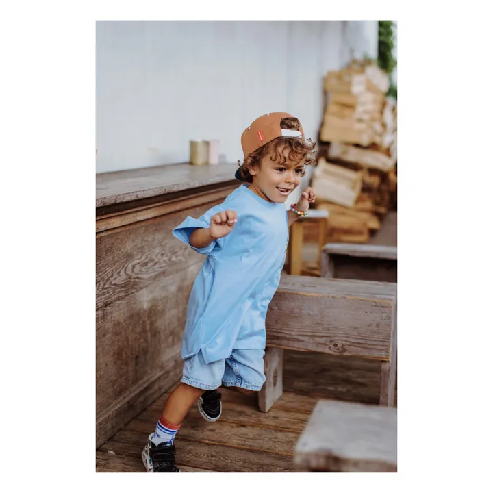 Plain Flat Visor Cap | Orange Rouille- Product image n°5