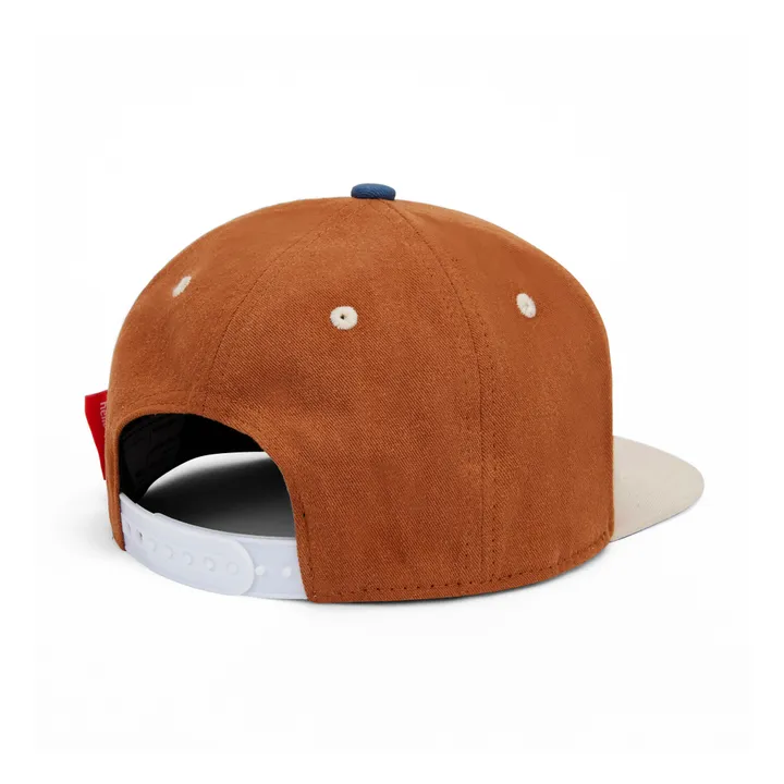 Plain Flat Visor Cap | Orange Rouille- Product image n°6