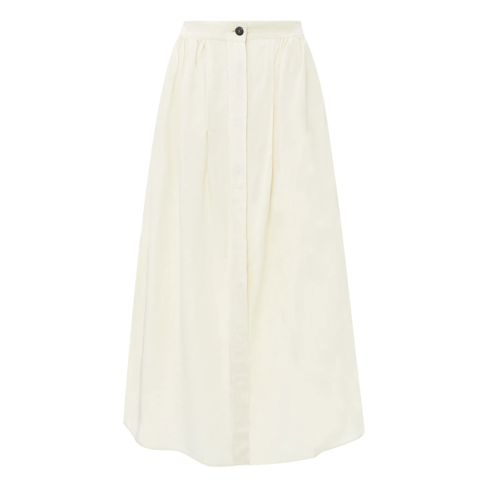 Pomandère Ecru Buttoned Skirt