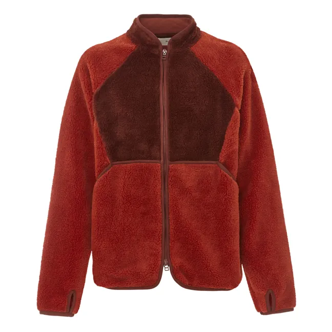 Giacca Puzzle in pile | Rosso