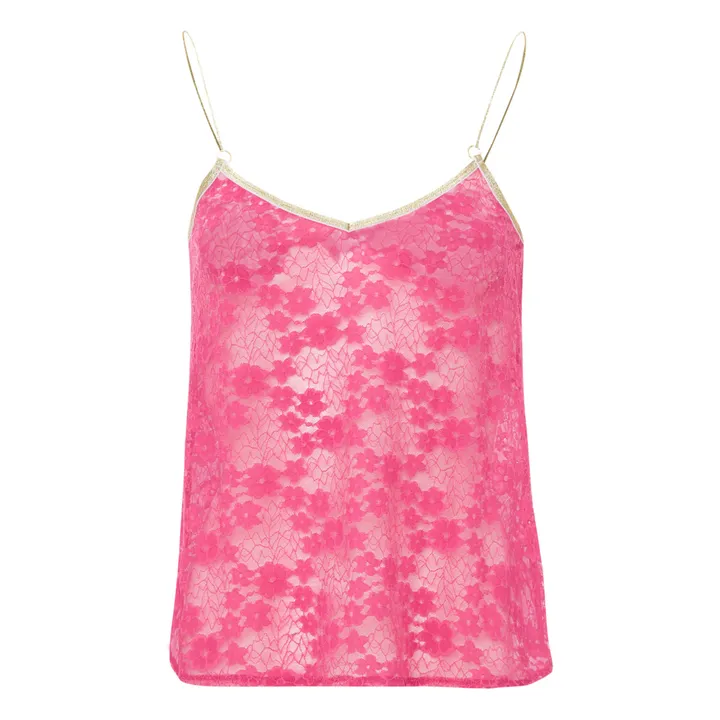 Suzanne Lace Top | Pink- Product image n°0