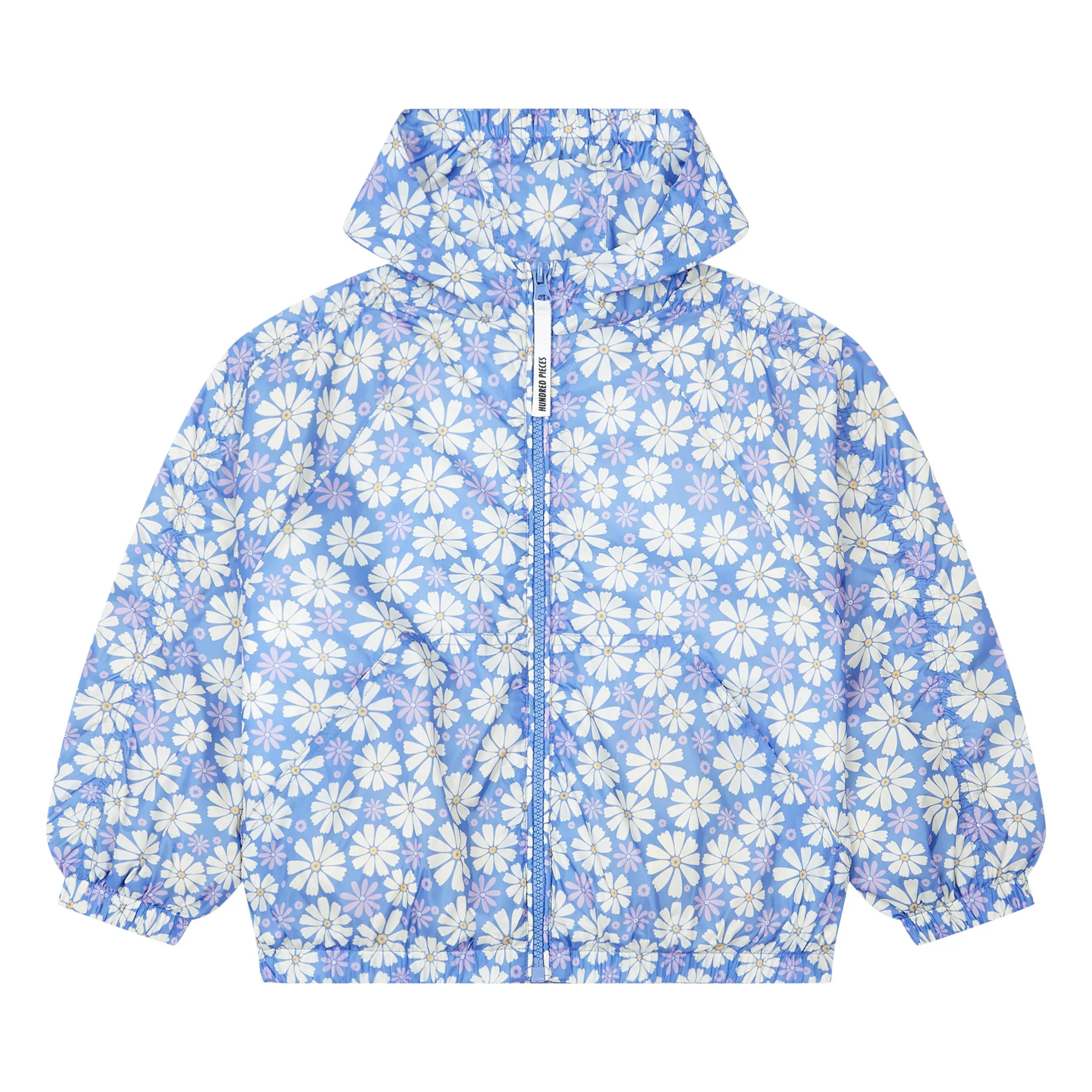 Hundred Pieces Blue Hooded Daisies Windbreaker