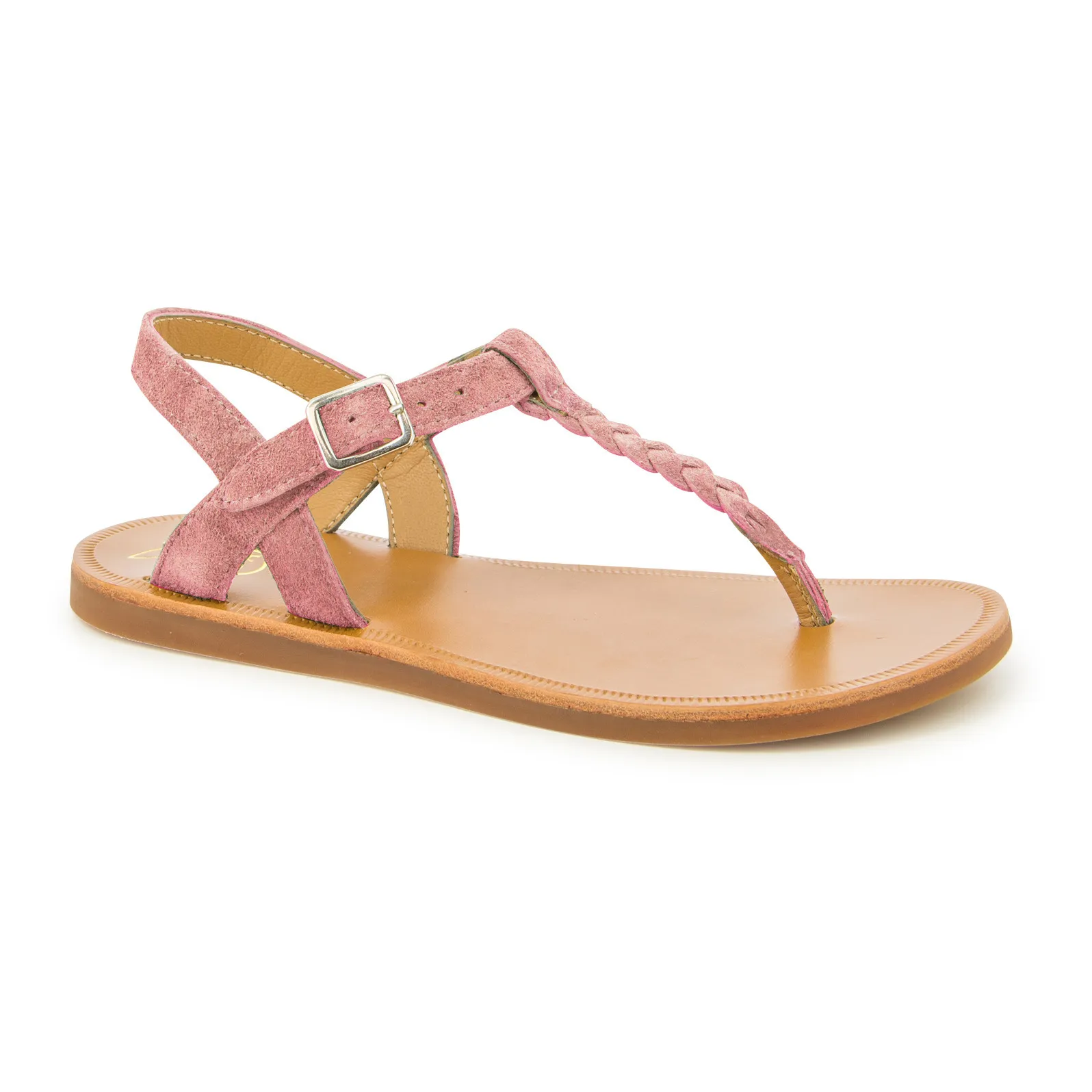 Pom D'api Pink Plagette Antic Thong Sandals