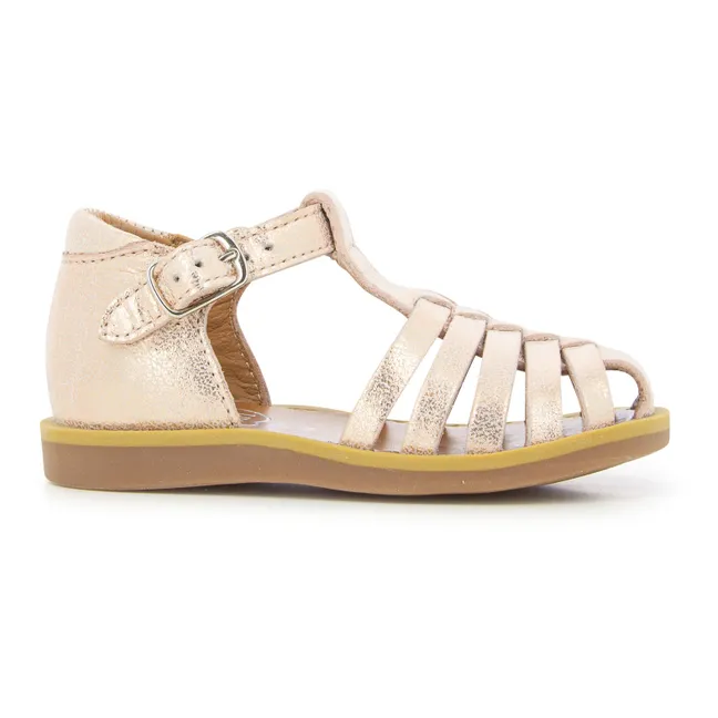 Sandales Poppy Pitti | Or rose