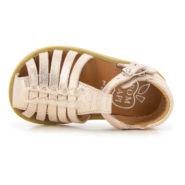 Sandales Poppy Pitti | Or rose